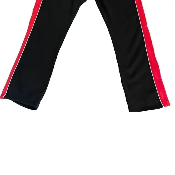 NWT Blue Gear Black Red Stripe Cotton Blend Track Straigt
Leg Cozy Mens Pants M - Picture 4 of 14